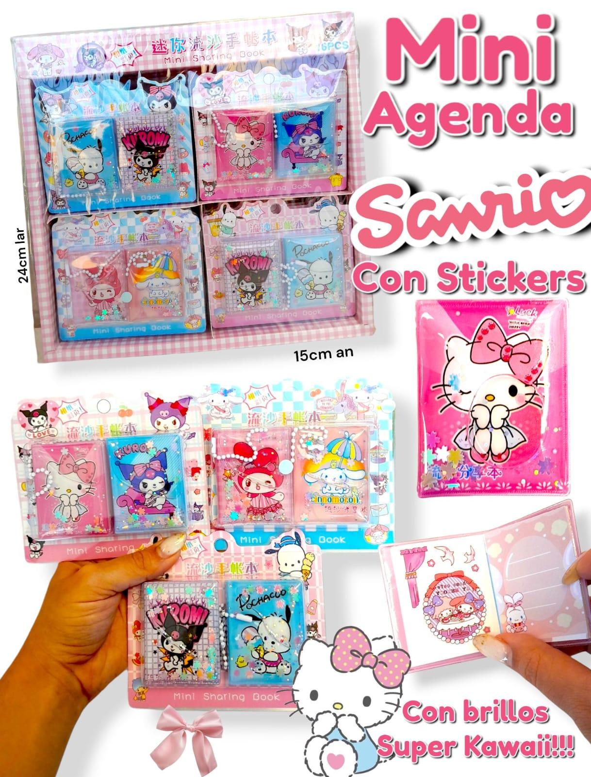 Mini Agenda SANRIO Con Stickers 
